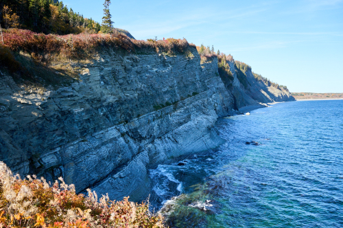 Eau,Plage,Cap Bon-ami,Milieu naturel,Forêt,Parc Forillon,Saison,Automne,Parc provincial,Jour,Temps